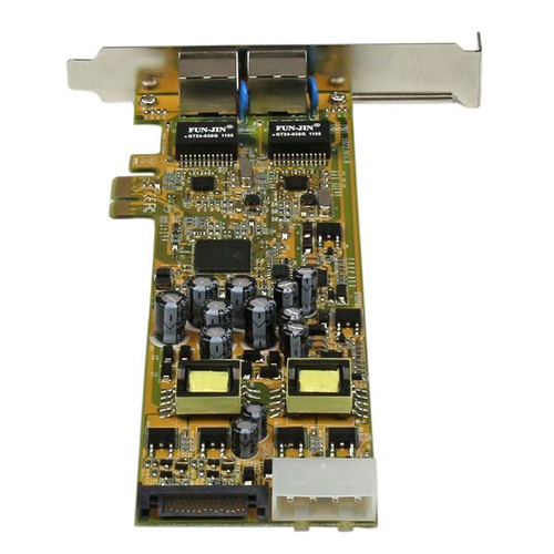 StarTech.com Gigabit Ethernet Card for PC - 10/100/1000Base-T - Plug-in Card - PCI Express - Realtek RTL8111E - 2 Port(s) 