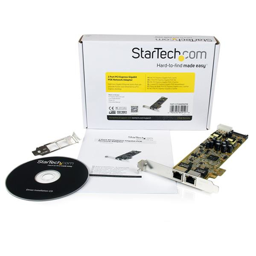 StarTech.com Gigabit Ethernet Card for PC - 10/100/1000Base-T - Plug-in Card - PCI Express - Realtek RTL8111E - 2 Port(s) 