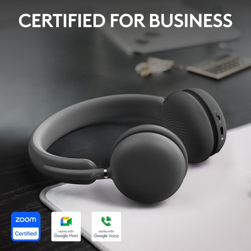 Logitech Zone Wireless 2 Wireless Over-the-head, On-ear Stereo Headset - Graphite - Microsoft Teams Certification - Google