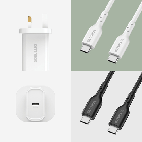 OtterBox 30 W Adaptador de CA - 1 USB Type-C - Reino Unido - Branco