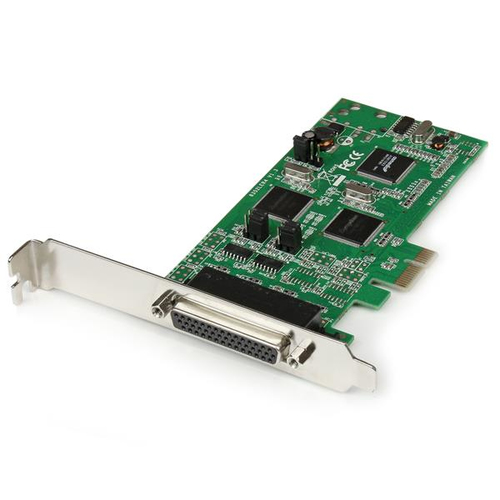 StarTech.com Multiport Serial Adapter - TAA Compliant - PCI Express x1 - 4 x DB-9 RS-232/422/485 - Serial, Via Cable - 3.5