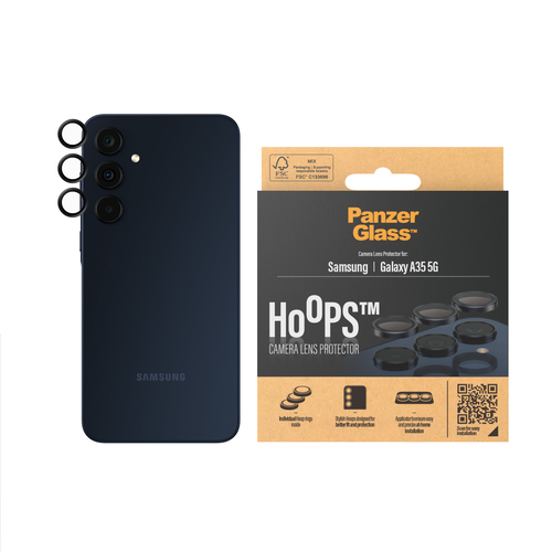 PanzerGlass Hoops Camera Lens Protector - Black