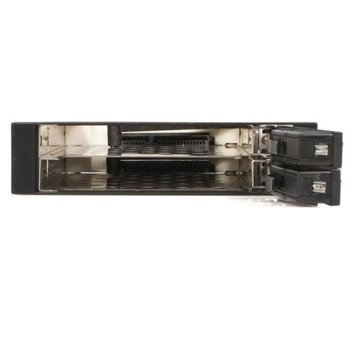 StarTech.com Drive Enclosure for 3.5" SATA/600 - Serial ATA/600 Host Interface Internal - Black - 2 x HDD Supported - 2 x 