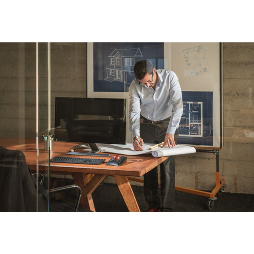 Kensington Expert Mouse Trackball - Bluetooth/Radio Frequency - USB - Optical - Black - Wireless - Trackball