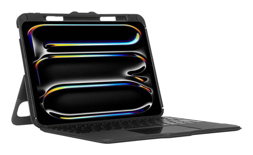 Targus VersaVu THZ988NO Tastatur/Cover (Folie) für 27,9 cm (11 Zoll) bis 33 cm (13 Zoll) Apple iPad Pro 11 (2024), iPad Pr
