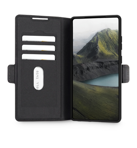 dbramante1928 ApS Carrying Case (Folio) Samsung Galaxy S25 Ultra Smartphone - Black - Impact Resistant - Polyurethane, Pla