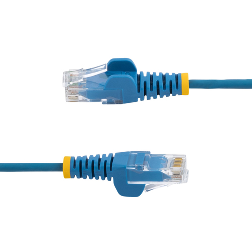StarTech.com 2 m CAT6 Cable - Slim CAT6 Patch Cord - Blue - Snagless RJ45 Connectors - Gigabit Ethernet Cable - 28 AWG (N6