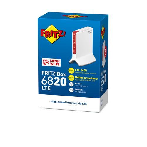 Box 6820 LTE v4 Edition Internatio. Wi-Fi band: Single-band (2.4 GHz), Top Wi-Fi standard: Wi-Fi 4 (802.11n), WLAN data tr