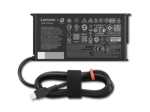 Adaptateur secteur Lenovo Slim ADL180YGSHC3A - 180 W - 1 Pack - Adaptateur universel - Pour Station de Travail Mobile, PC 