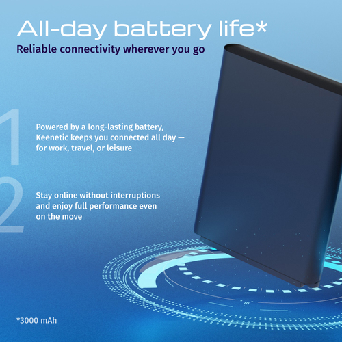 Keenetic Roamer 4G (KN-5110). Device type: Cellular network modem, Product colour: Black, Grey. Wi-Fi standards: 802.11b, 