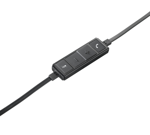 Logitech H650e Wired Over-the-head Headset - Binaural - Supra-aural - 50 Hz to 10 kHz - Noise Cancelling Microphone - USB