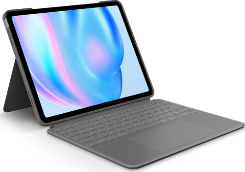 Logitech Combo Touch Keyboard/Cover Case for 33 cm (13") Apple iPad Air 13 (2024) iPad Air - Oxford Gray - Scuff Resistant