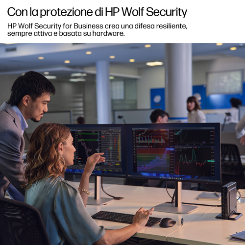 HP EliteDesk 8 Mini G1i Desktop AI PC Wolf Pro Security Edition. Famiglia processore: Intel Core Ultra 5, Modello del proc