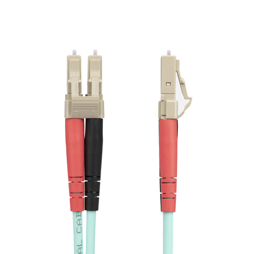 StarTech.com 20m (65ft) LC/UPC to LC/UPC OM4 Multimode Fiber Optic Cable, 50/125µm, 100G, Low Insertion Loss, LSZH Fiber J