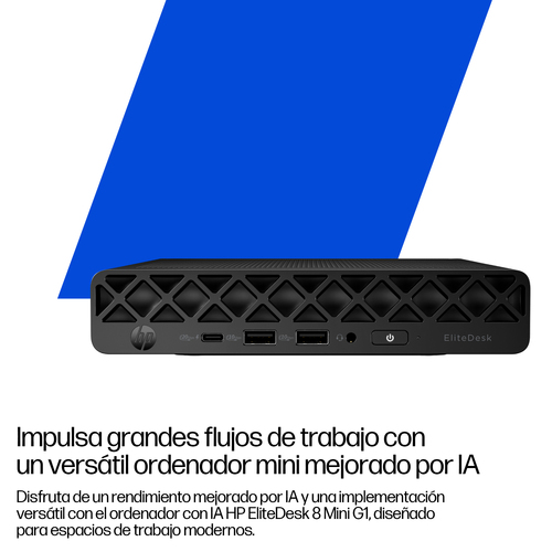 HP EliteDesk 8 G1i Desktop Computer - Intel Core Ultra 5 235 - vPro Technology - 16 GB - 512 GB PCI Express NVMe SSD - Min