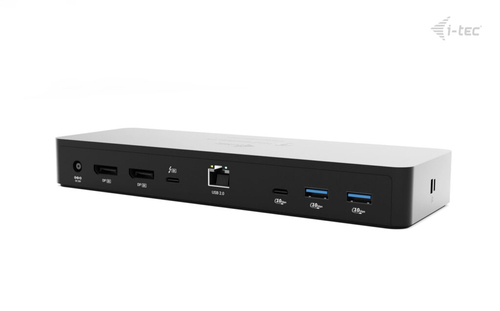 i-tec 11 Anschluss(e) Thunderbolt 4, USB-Typ C Docking Station für Monitor, Notebook, Mikrofon, Tablet-PC, Desktop-PC - La