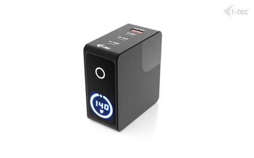 i-tec 140 W AC Adapter - Universal Adapter - 3 USB Type-C - For Notebook, Tablet - Europe - 120 V AC, 230 V AC Input - 5 V