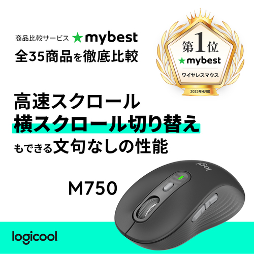 SIGNATURE PLUS M750 L WRLS MOUSE-GRAPHITE-EMEA28I-935