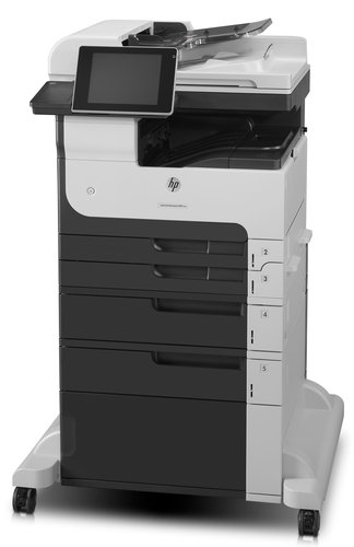 HP LaserJet Enterprise MFP M725f. Print technology: Laser, Printing: Mono printing, Maximum resolution: 1200 x 1200 DPI. C