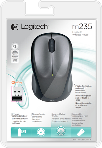 Logitech M235 Mouse - Wireless