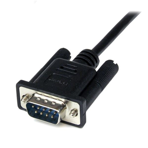 StarTech.com 2m Black DB9 RS232 Serial Null Modem Cable F/M - DB9 Male to Female - 9 pin Null Modem Cable - 1x DB9 (M), 1x