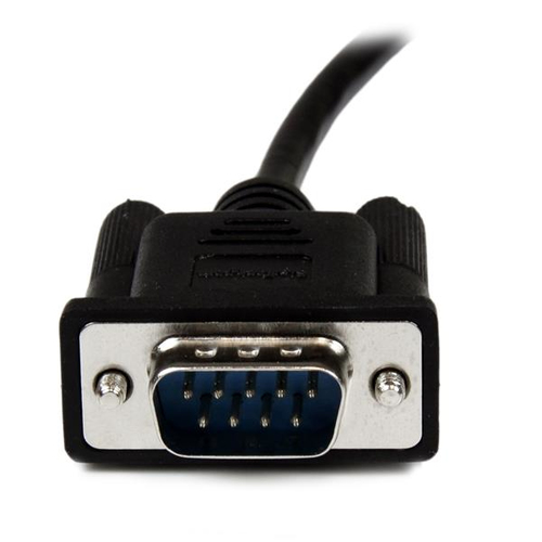 StarTech.com 2m Black DB9 RS232 Serial Null Modem Cable F/M - DB9 Male to Female - 9 pin Null Modem Cable - 1x DB9 (M), 1x