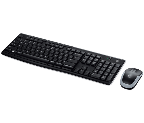 Logitech Wireless Combo MK270 Keyboard & Mouse - Hungarian - USB Wireless RF 2.40 GHz Keyboard - Keyboard/Keypad Color: Bl