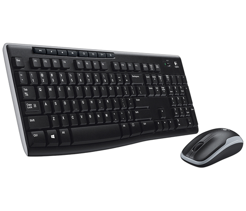Logitech Wireless Combo MK270 Keyboard & Mouse - Hungarian - USB Wireless RF 2.40 GHz Keyboard - Keyboard/Keypad Color: Bl