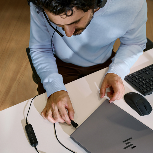 HP Poly Mission 425 Stereo USB Wired Headset (Bulk). Weight: 132 g