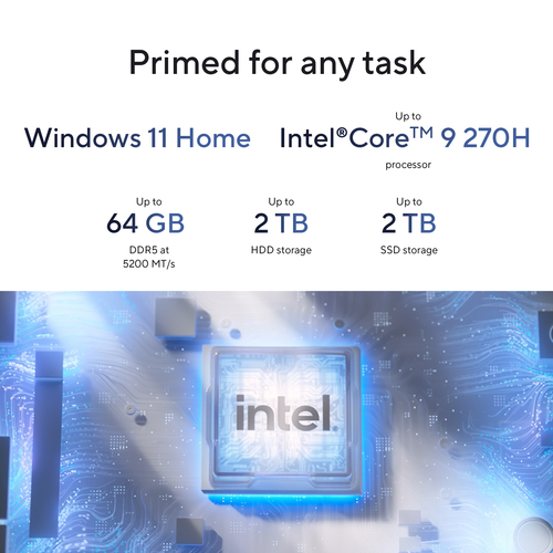 ASUS V500 Mini Tower V501MV-05210H044W. Processor family: Intel Core 5, Processor model: 210H. Internal memory: 16 GB, Int