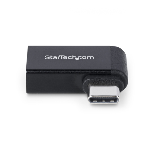 StarTech.com Rechtwinkliger USB-C auf USB-A Adapter, USB 3.0 5Gbps, kompakter USB-C Stecker auf USB-A Buchse, Metallgehäus