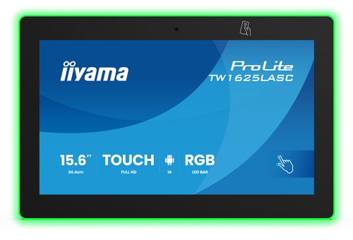 iiyama ProLite TW1625LASC-B3PNR 396,24 mm LCD Digital-Signage-Display - 24 Stunden/7 Tage Betrieb - IPS-Technologie (In-Pl