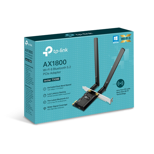 TP-Link Archer TX20E Dualband Wi-Fi/Bluetooth-Kombi-Adapter für Desktop Computer, Server - IEEE 802.11ax - PCI Express - 2