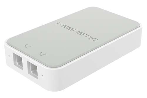 KEENETIC Linear (KN-3110), Adattatore VoIP 2 porte FXS RJ11, compatibile con tutti gli operatori