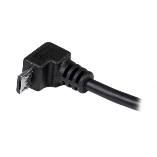 StarTech.com 2m Micro USB Cable Cord - A to Down Angle Micro B - Down Angled Micro USB Cable - 1x USB A (M), 1x USB Micro 