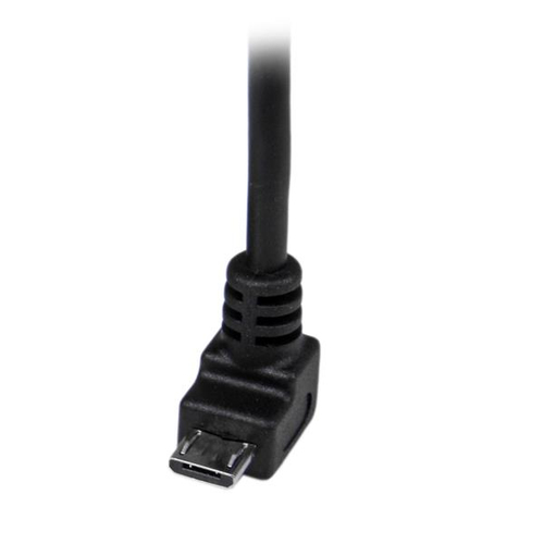StarTech.com 2m Micro USB Cable Cord - A to Down Angle Micro B - Down Angled Micro USB Cable - 1x USB A (M), 1x USB Micro 