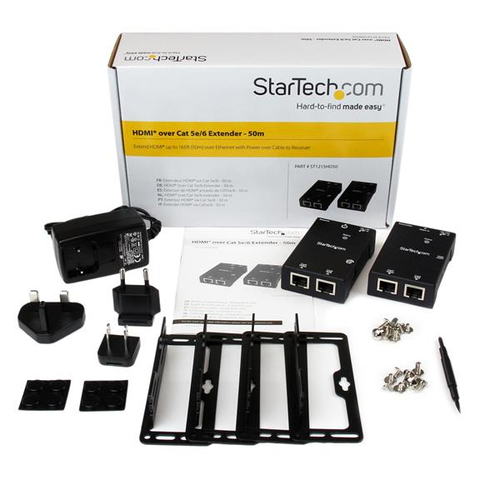 StarTech.com Video Extender Transmitter/Receiver - Wired - TAA Compliant - 1 Input Device - 1 Output Device - 50 m Range -
