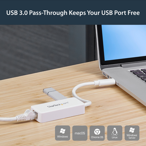 StarTech.com Gigabit Ethernet Adapter for Notebook - 10/100/1000Base-T - Desktop - USB - 1 Port(s) - 1 - Twisted Pair