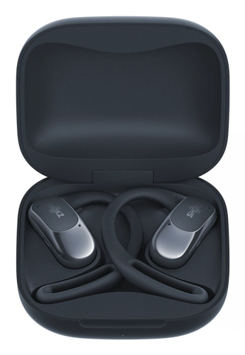 Shokz OpenFit Air True Wireless Ohrbügel, Offenes Design, Ohrhörer Stereo Ohrhörerset - Schwarz - Binaural - Offen - Bluet
