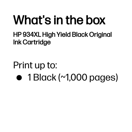 HP 934XL Original Alto Yield Jato de tinta Tinteiro - Preto - 1 / Pack