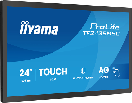 iiyama ProLite TF2438MSC-B2 24 Zoll Klasse Open-Frame-LED-Touchscreen-Monitor - 16:9 Format - 5 ms Reaktionszeit - 60,5 cm