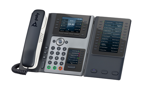 HP Poly Edge E400 IP Phone and PoE-enabled