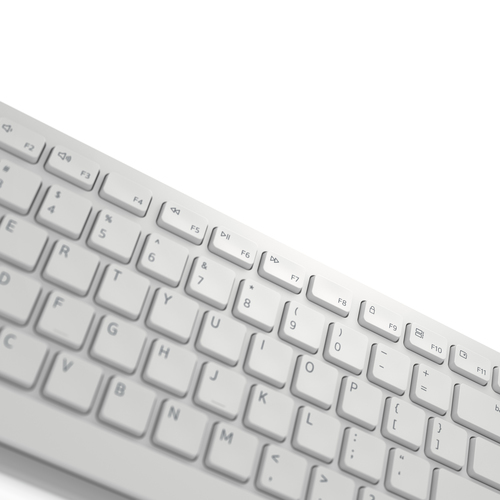DELL Pro Keyboard and Mouse - KM5221W - US International (QWERTY) - White. Keyboard form factor: Full-size (100%). Keyboar