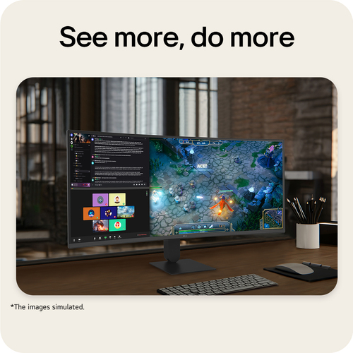 LG UltraWide™ U6 34U640B-B.AEK, 34-inch WQHD Curved (1800R) 144Hz Monitor, HDR10 and 99% sRGB, AMD FreeSync™ Premium. Disp