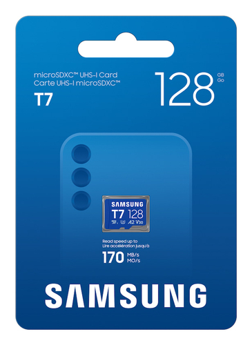 Carte microSDXC Samsung MB-MB128T - 128 Go - Classe 10/UHS-I (U3) - V30 - 170 Mo/s en Lecture