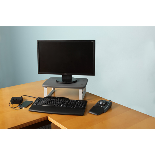 Kensington SmartFit K52786WW Height Adjustable Monitor Stand - Up to 61 cm (24") Screen Support - 36.29 kg Load Capacity -