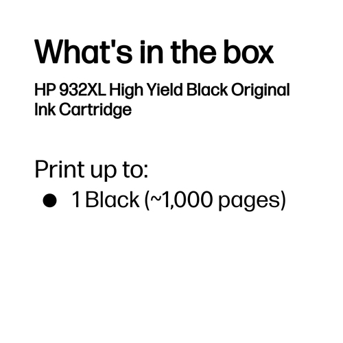 INK CARTRIDGE NO 932 XL BLACK DE/FR/NL/BE/UK/SE/IT