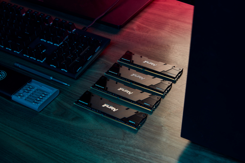 Kingston Technology FURY 16GB 4000MT/s DDR4 CL19 DIMM (Kit of 2) Renegade Black. Component for: PC, Internal memory: 16 GB