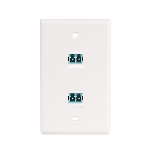 StarTech.com LC to LC Coupler, LC Fiber Coupler, LC/UPC Duplex Keystone Jack, Fiber Optic Keystone Coupler for Patch Panel