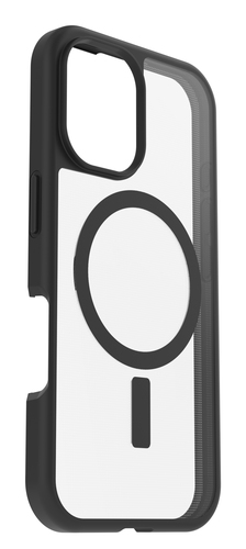 OtterBox React Case for Apple iPhone 16 Smartphone - Black Crystal (Clear/Black) - 1 - Drop Resistant, Scrape Resistant - 